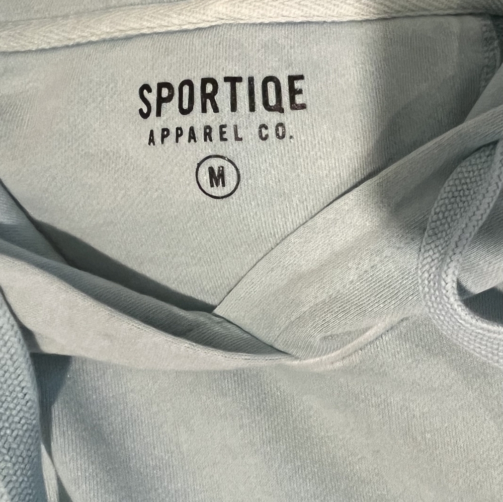 SPORTIQE French Terry Hoodies in Teal Size Medium New Without Tags - Picture 5 of 16